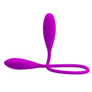 VIBRADOR DOBLE PUNTA PRETTY LOVE SNAKY VIBE - Imagen 3