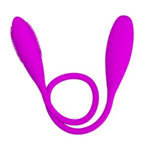VIBRADOR DOBLE PUNTA PRETTY LOVE SNAKY VIBE - Imagen 4